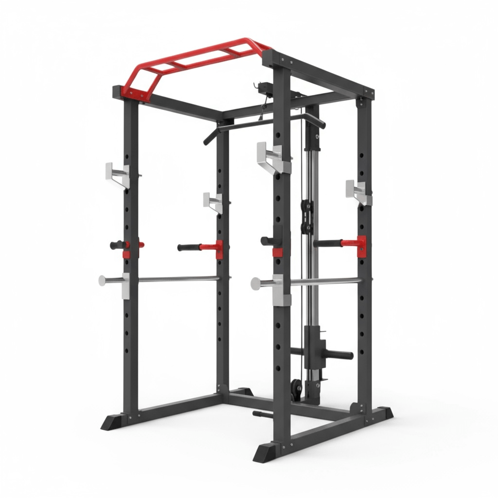 Multifunction Cage with Rear High & Low Pulley - Strength Supply